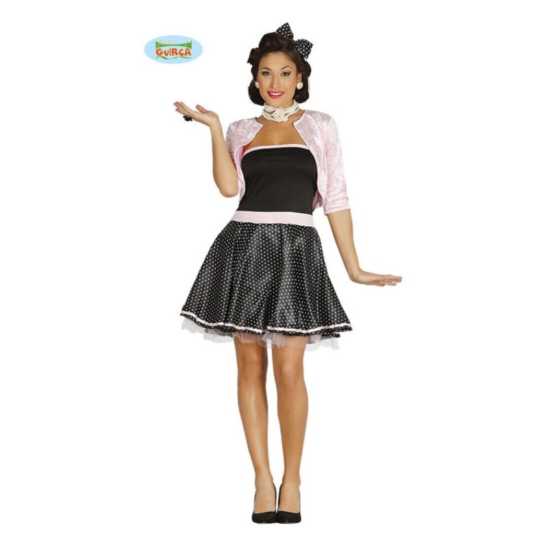 Guirca Costume Donna anni 50 Girl 50s 1950s Anni Swing Vestito Carn...