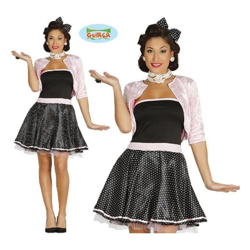 Guirca Costume Donna anni 50 Girl 50s 1950s Anni Swing Vestito Carn...