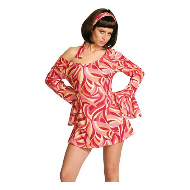 Guirca Costume Anni 60s 70s disco night Girl Donna Adulta carnevale...