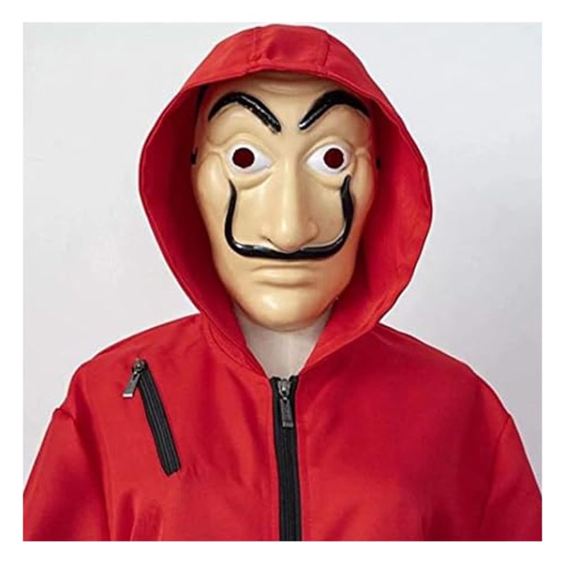 Guirca Costume carnevale la casa di carta vestito ladro adulto donn...