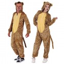 Pigiama animale kigurumi per adulti unisex costume halloween carnevale leopardo