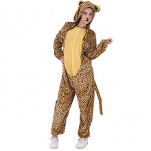 Pigiama animale kigurumi per adulti unisex costume halloween carnevale leopardo