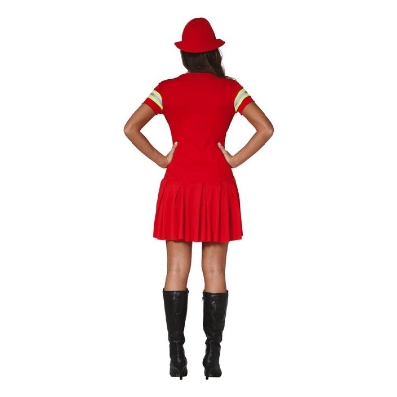 Guirca Costume Carnevale da Pompiere Donna Vigile del Fuoco Vestito...