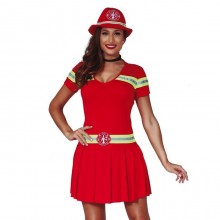 Costume Carnevale da Pompiere Donna Vigile del Fuoco Vestito sexy Guirca S/M/L