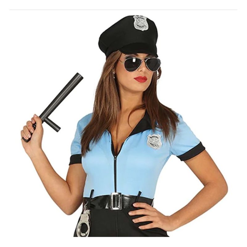 Guirca Costume Carnevale da Poliziotta agente Vestito Polizia Donna...