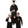 Guirca Costume da uomo religioso giudice prete laureato carnevale G...