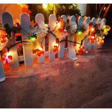 Catena luminosa led ad energia solare 10 Lampadine ananas luce luci da esterno