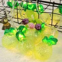 Catena luminosa led ad energia solare 10 Lampadine ananas luce luci da esterno