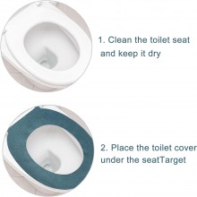 Copri sedile x wc copriwater 2 PZ in tessuto morbido universale scalda tavoletta
