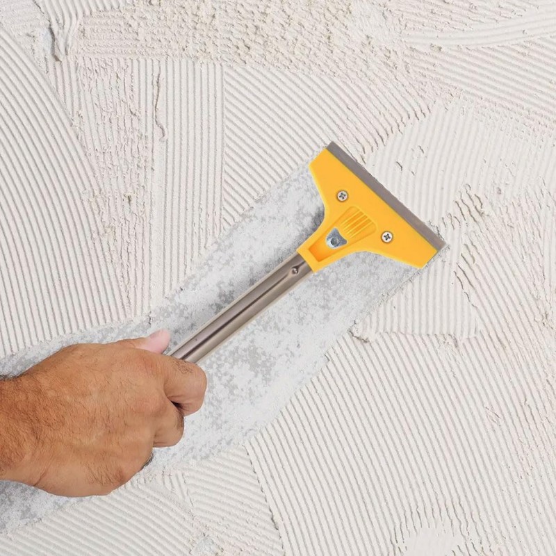 Iron 2x Raschietto per pareti per pavimenti con manico x stucco cas...