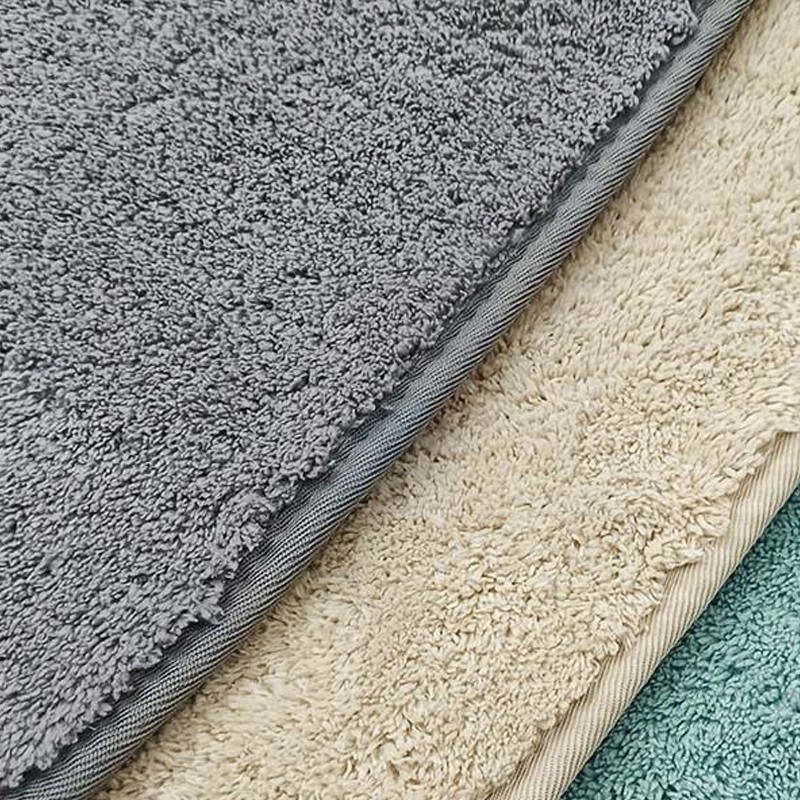 GUOCU 3 Pezzi Set di Tappetini da Bagno Marmo Print,Tappeti da Bagno Antiscivolo+Piedistallo Tappeto da Bagno+Coperchio WC Cover,Pattern di Ciottoli