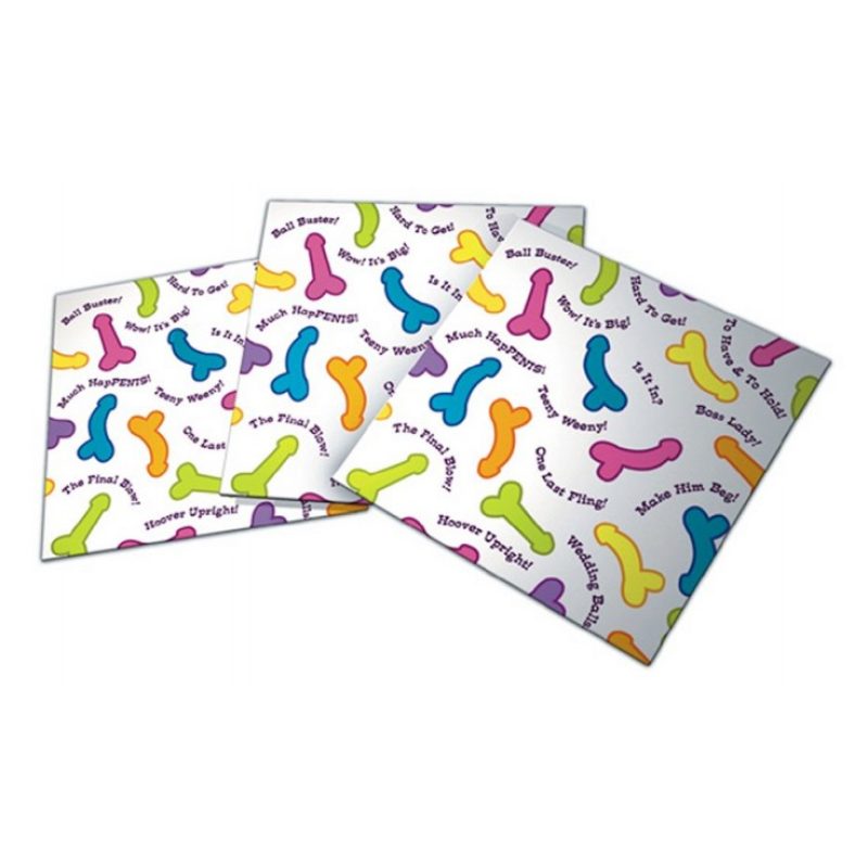 Spicy Party Set 24 tovaglioli Carta con Stampa Pisello Pene Addio a...