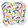 Spicy Party Set 24 tovaglioli Carta con Stampa Pisello Pene Addio a...