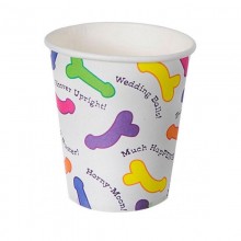 Bicchieri Sexy con pisello 12 pz addio al nubilato gadget adulti Scherzo festa