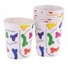 Spicy Party Bicchieri Sexy con pisello 12 pz addio al nubilato gadg...