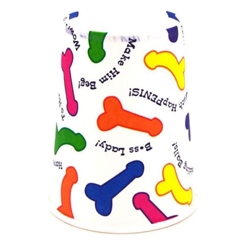 Spicy Party Bicchieri Sexy con pisello 12 pz addio al nubilato gadg...