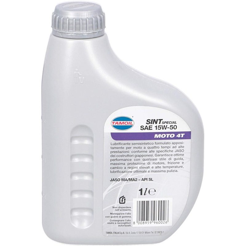 Tamoil Lubrificante Tamoil Sint special moto 4T 1L olio motori per ...