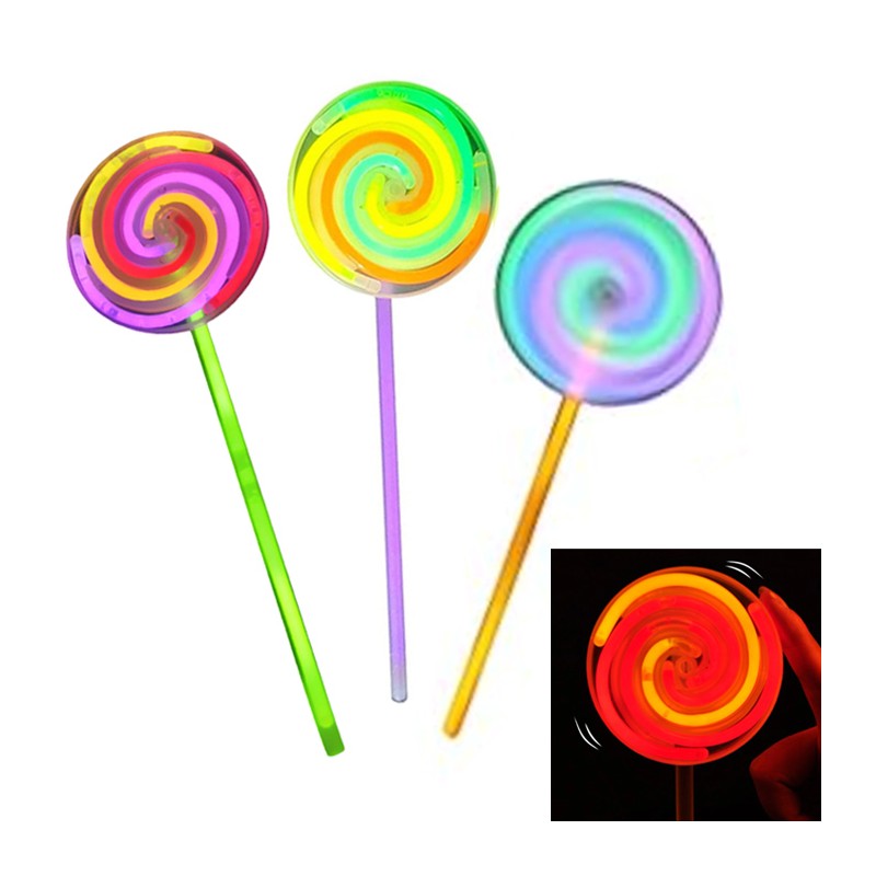 3 Girandole luminose fluorescenti colorati discoteca DJ accessori feste party