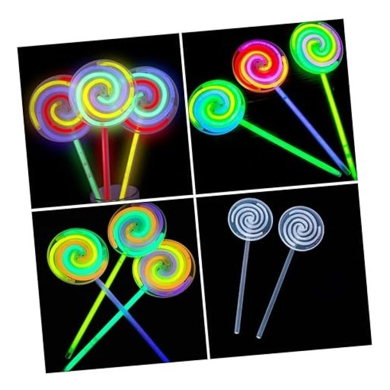 Firestars 3 Girandole luminose fluorescenti colorati discoteca DJ a...