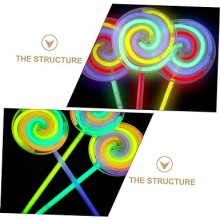 3 Girandole luminose fluorescenti colorati discoteca DJ accessori feste party