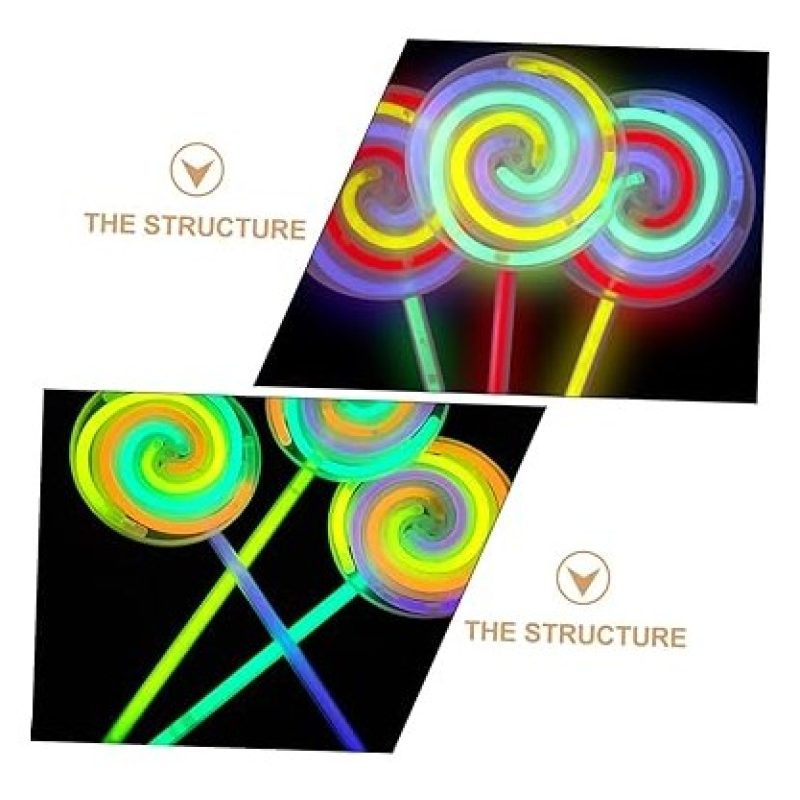 Firestars 3 Girandole luminose fluorescenti colorati discoteca DJ a...