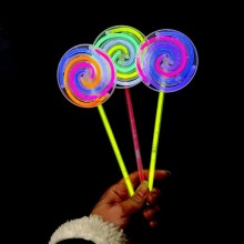 3 Girandole luminose fluorescenti colorati discoteca DJ accessori feste party