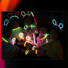 5pz Montature Orecchie Luminose cerchietto Coniglio Accessori Fluo Starlight