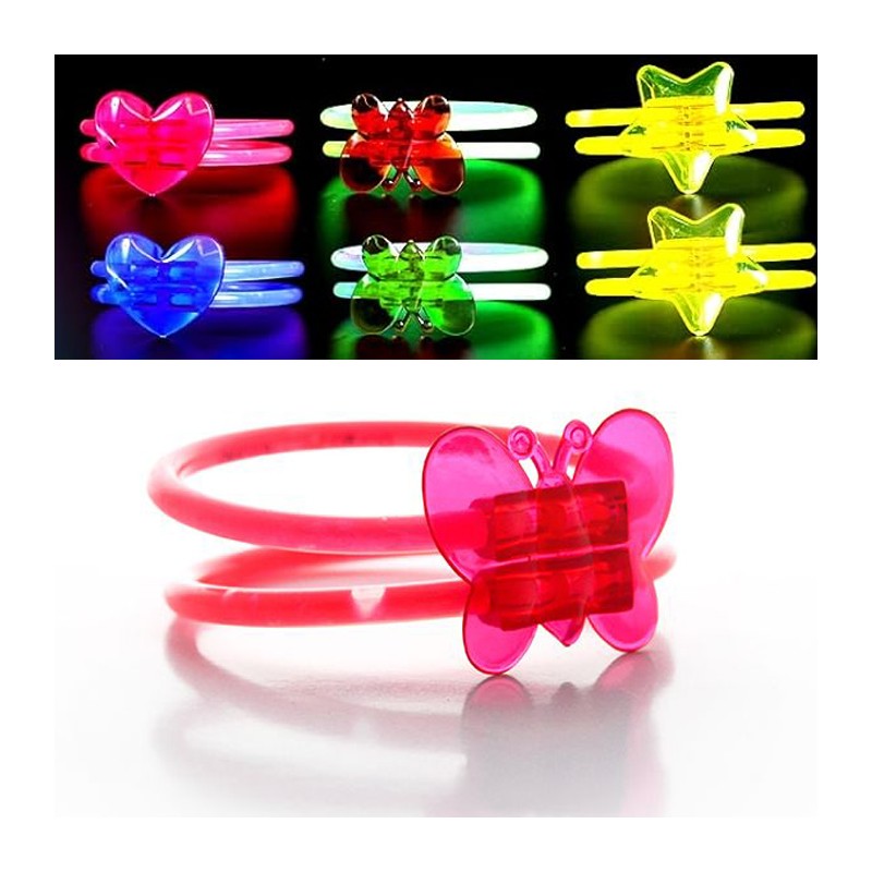 5pz braccialetti Luminosi Accessori bracciali doppi Fluorescenti Starlight DJ