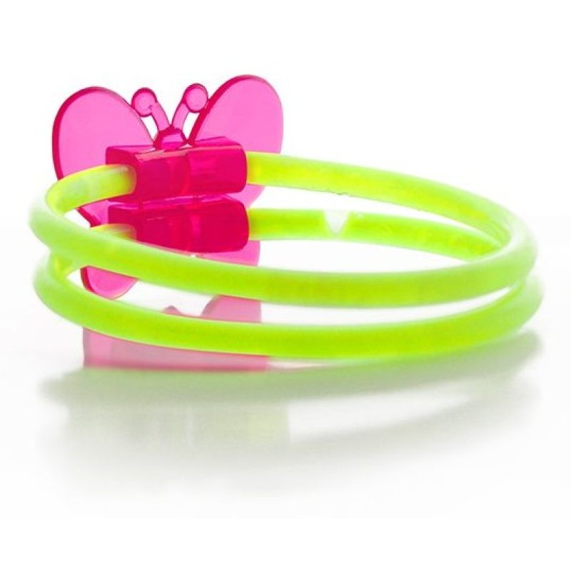 Firestars 5pz braccialetti Luminosi Accessori bracciali doppi Fluor...