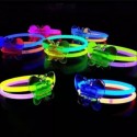 5pz braccialetti Luminosi Accessori bracciali doppi Fluorescenti Starlight DJ