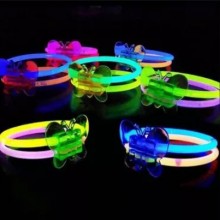 5pz braccialetti Luminosi Accessori bracciali doppi Fluorescenti Starlight DJ