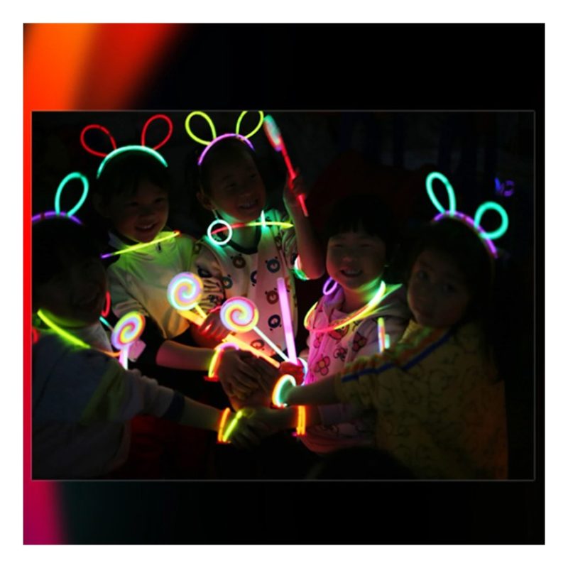 Firestars 5pz braccialetti Luminosi Accessori bracciali doppi Fluor...