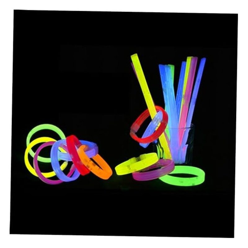 Firestars 5pz braccialetti maxi Luminosi bracciali fluo discoteca F...