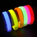 5pz braccialetti maxi Luminosi bracciali fluo discoteca Fluorescenti Starlight