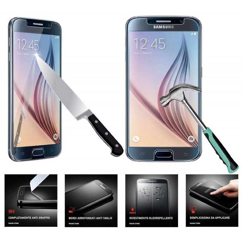 DOBO® - Pellicola protettiva in vetro temperato anti bolle Screen Protector per Samsung Galaxy S6