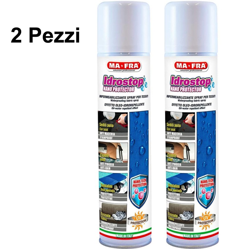 MA-FRA Idrostop impermeabilizzante capote tessuti anti pioggia auto spray 2PZ