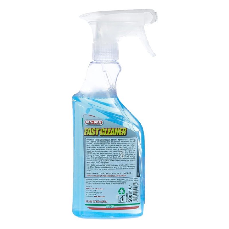 MAFRA Fast Cleaner Pulitore rapido a secco esterni MAFRA 500ml luci...