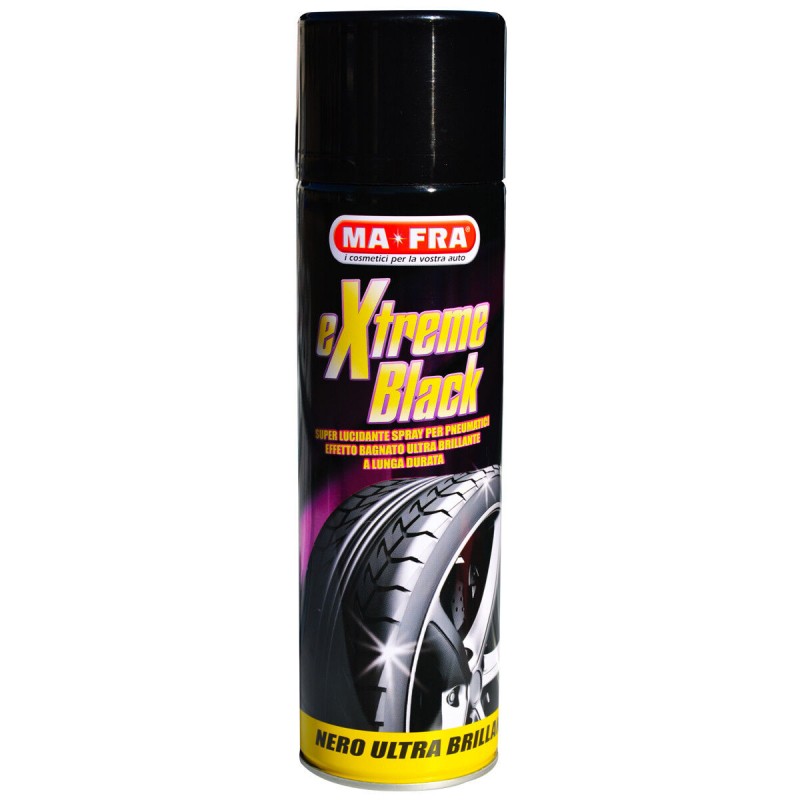 Nero gomme MAFRA Extreme Black lucidante effetto bagnato super brillante spray