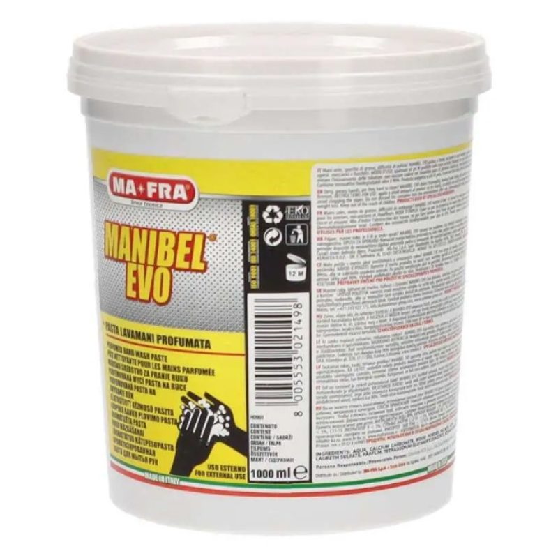 MAFRA Pasta Lavamani alla Glicerina MA-FRA 1000ml Mani sporche di g...