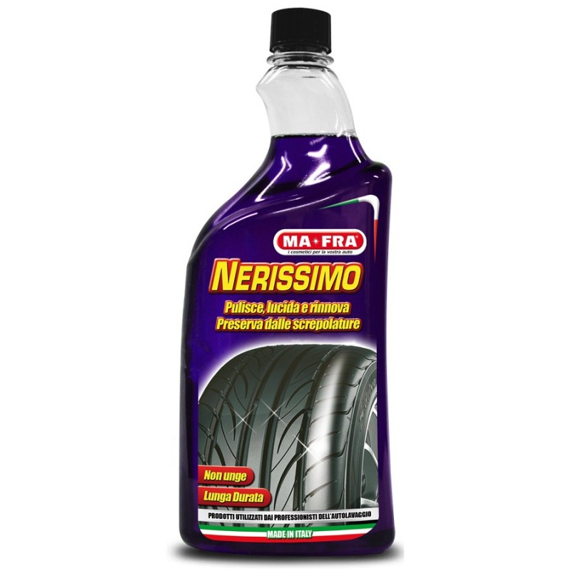 MAFRA Nerissimo 1000ml Nero gomme lucido ravvivante per pneumatici coprente