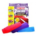 MA-FRA 3SHINE 3 panni microfibra anti aloni interno esterno vetri auto moto 0309