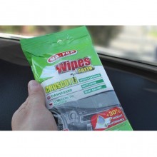 MA-FRA 20 Salviette lava pulisci Cruscotti Effetto satinato auto Wipes satin