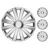 4 RACING Set 4 Copricerchi universali coppe copriruota borchie Spid...