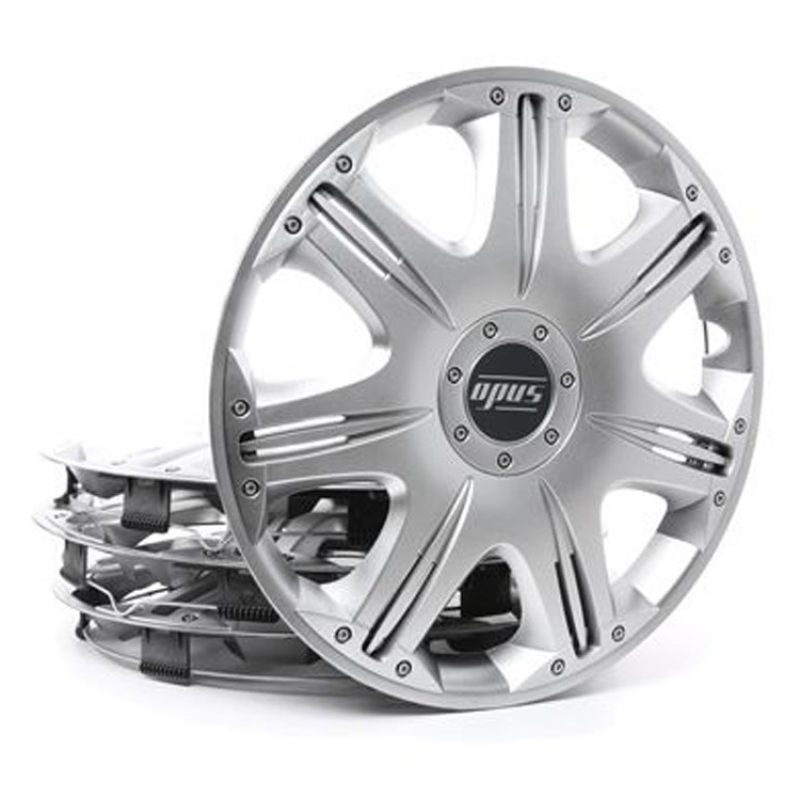 4 RACING Set 4 Copricerchi universali coppe copri ruota borchie Opu...