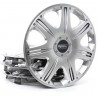 4 RACING Set 4 Copricerchi universali coppe copri ruota borchie Opu...