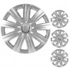 4 RACING Set 4 Copricerchi universali coppe copriruota borchie 13"/...