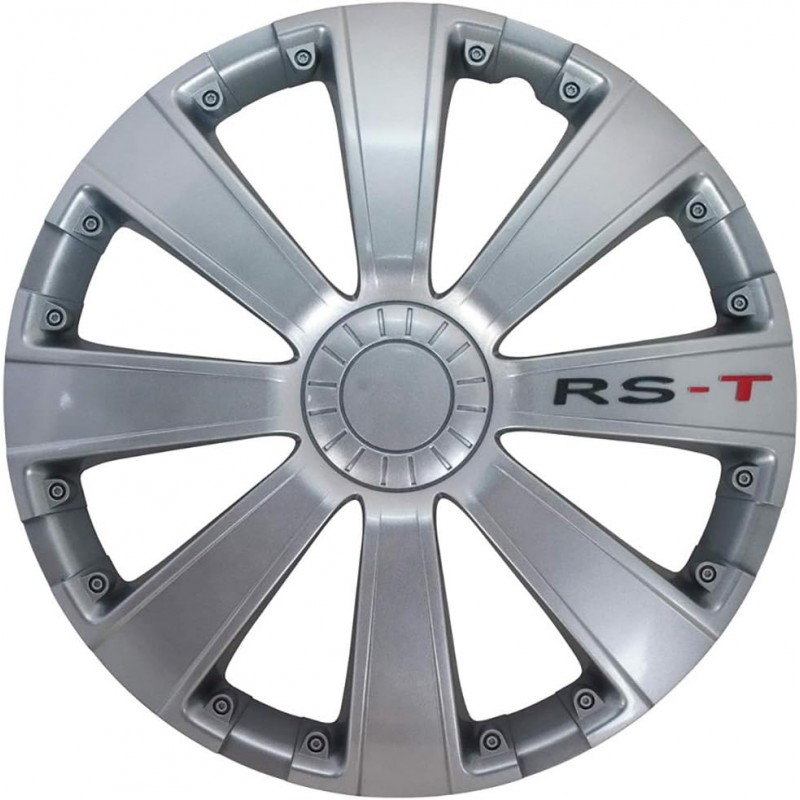 4 RACING Set 4 Copricerchi universali coppe copriruota borchie RS-T...