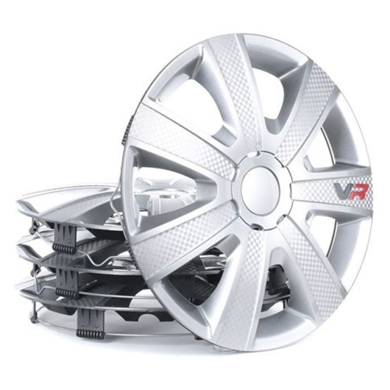 4 RACING 4 Copricerchio universale coppe copri ruota borchie VR 13"...