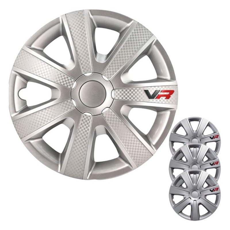 4 RACING 4 Copricerchio universale coppe copri ruota borchie VR 13"...