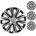 Set di 4 Copricerchi universale coppe auto Nardo Grigio / Nero 13/14/15 Pollici